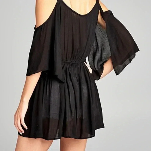 🆕Plus Size Black Lace Cold-Shoulder Tunic 3X🆕 - Picture 4 of 13